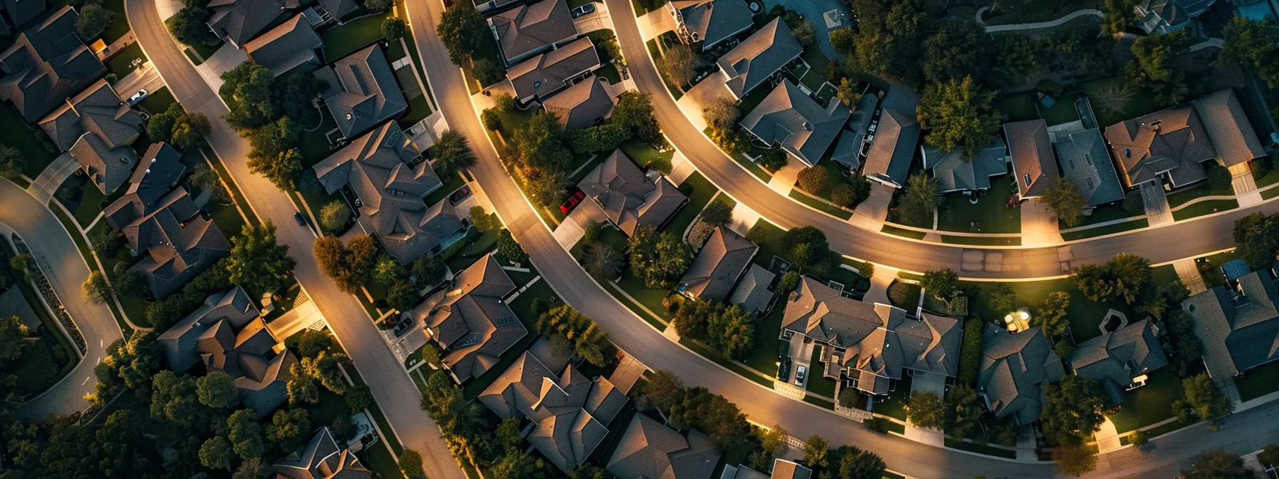 aerial view of babcock ranch neighborhoods, each showcasing unique amenities and characteristics through vibrant landscaping and modern architecture.