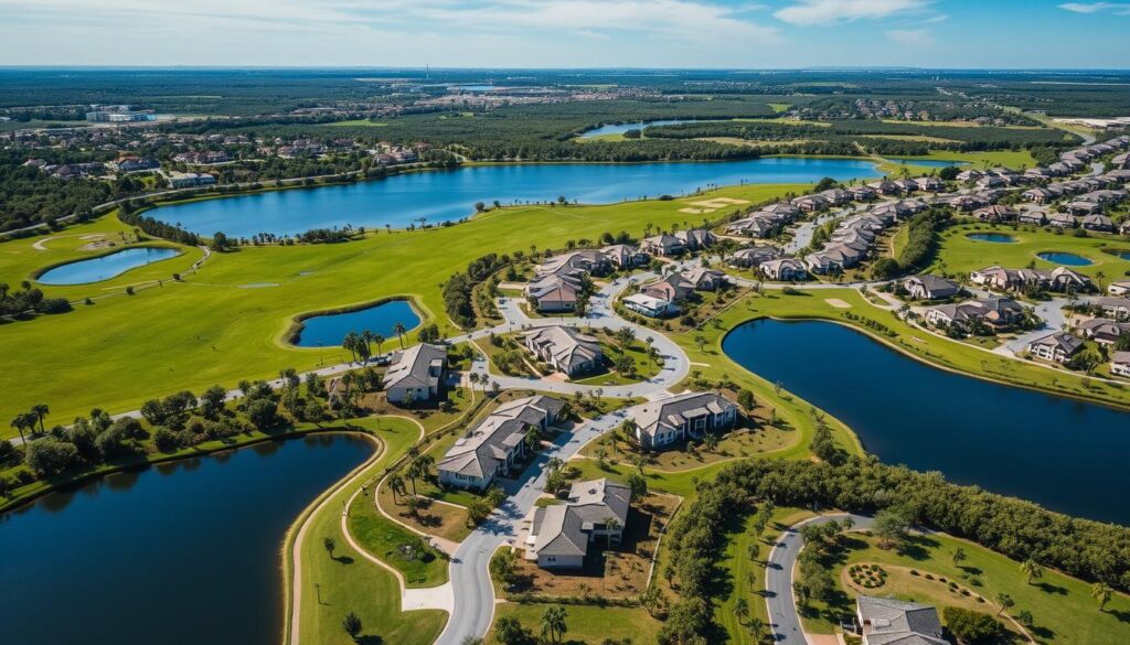 Babcock Ranch Gated Communities Aerial View