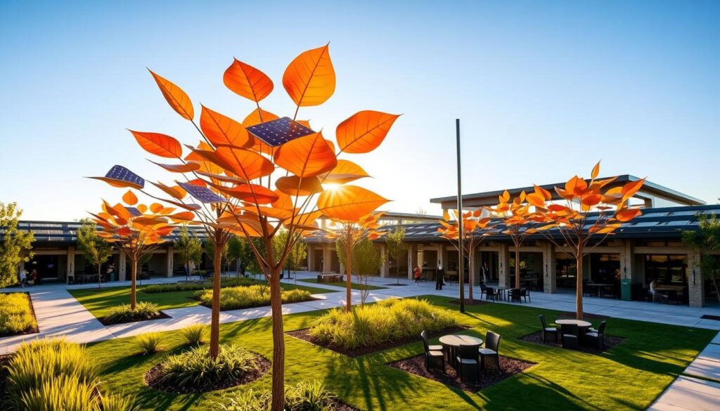 Babcock Ranch Solar Trees in Founder's Square