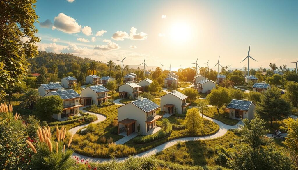 Sustainable Solar-Powered Community