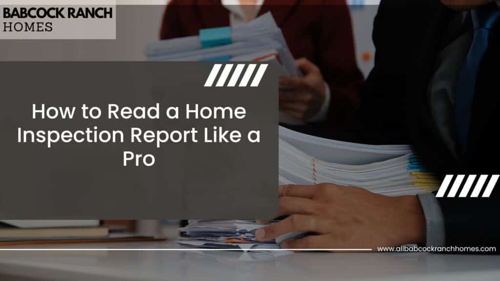 how to read a home inspection report like a pro